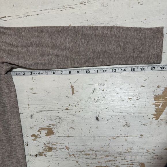 Chico's Cowl Neck Sweater Pullover Women's Size 12 Oatmeal Long Sleeve - Picture 10 of 10